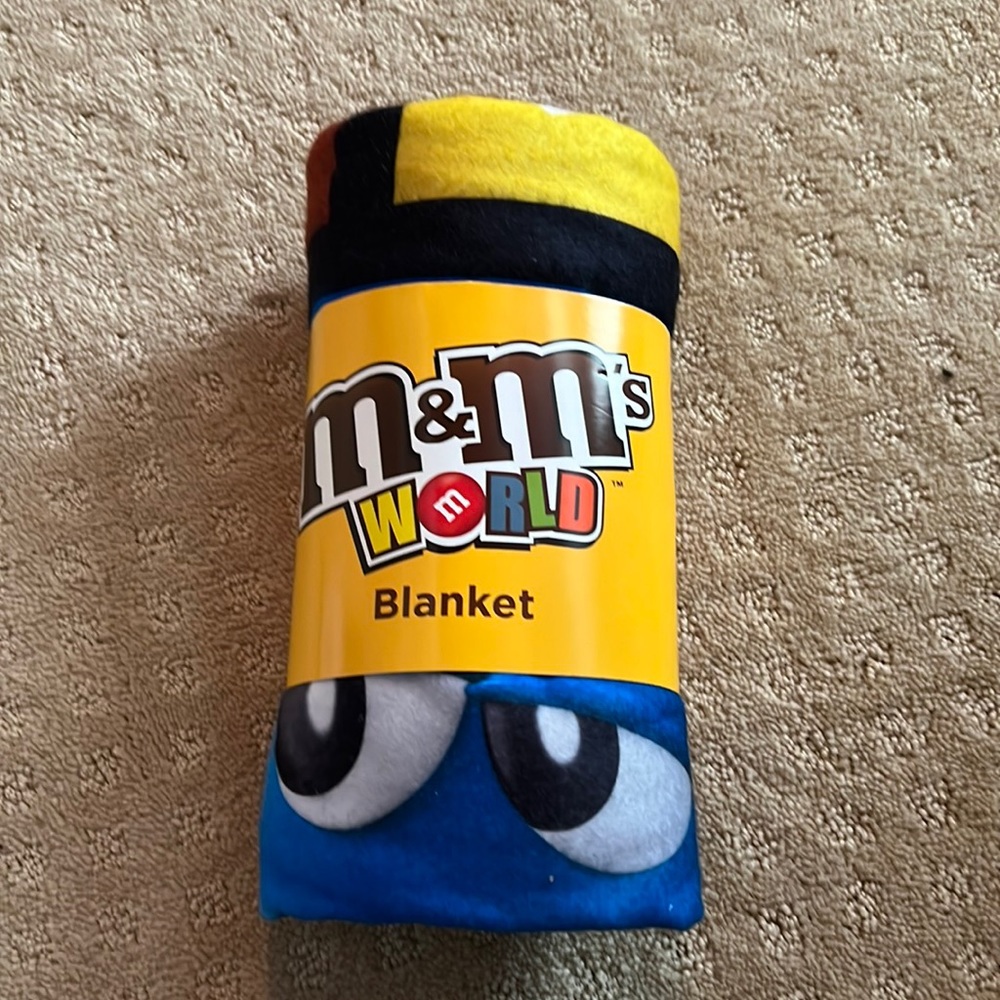 M&M’s World blanket. New
